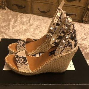 Steve Madden studded wedges